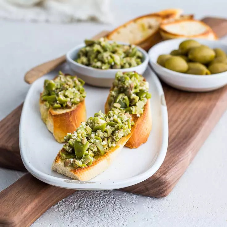 Green Greek Olives - Whole- 6 Pack