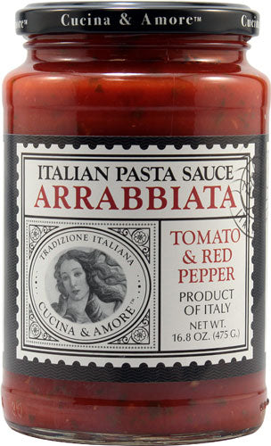 Cucina & Amore Italian Pasta Sauce Arrabbiata Tomato & Red Pepper