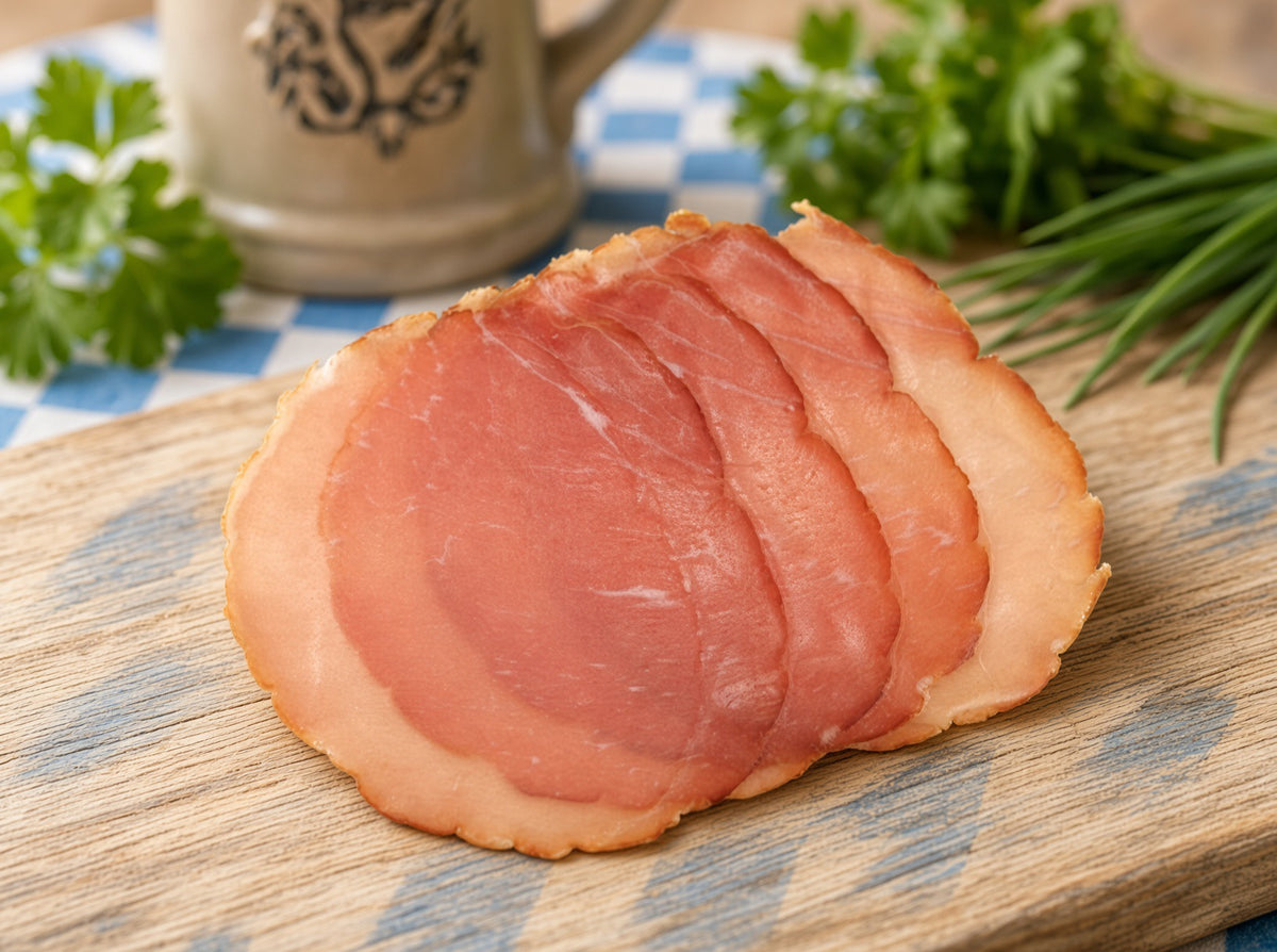 Smoked Lachsschinken 1 lb, Thinly Sliced