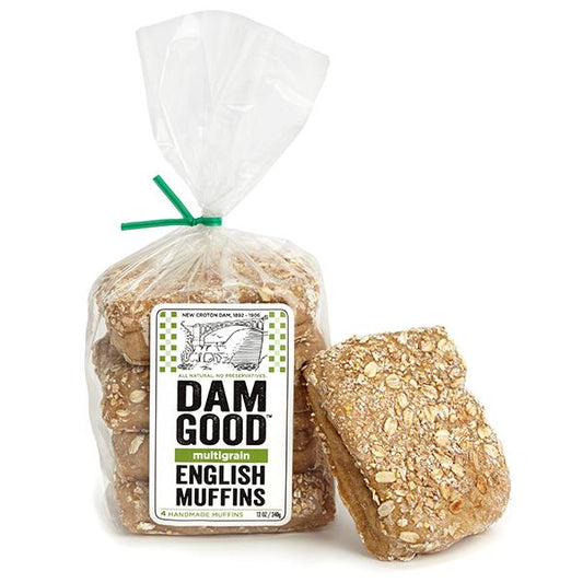 Vegan 'Multigrain' Sourdough English Muffins, 1 bag (4 muffins per bag)