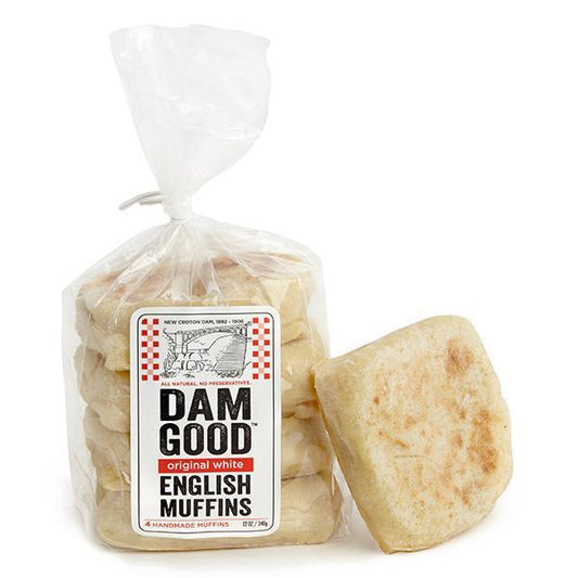 Vegan 'Original White' Sourdough English Muffins, 1 bag (4 muffins per bag)