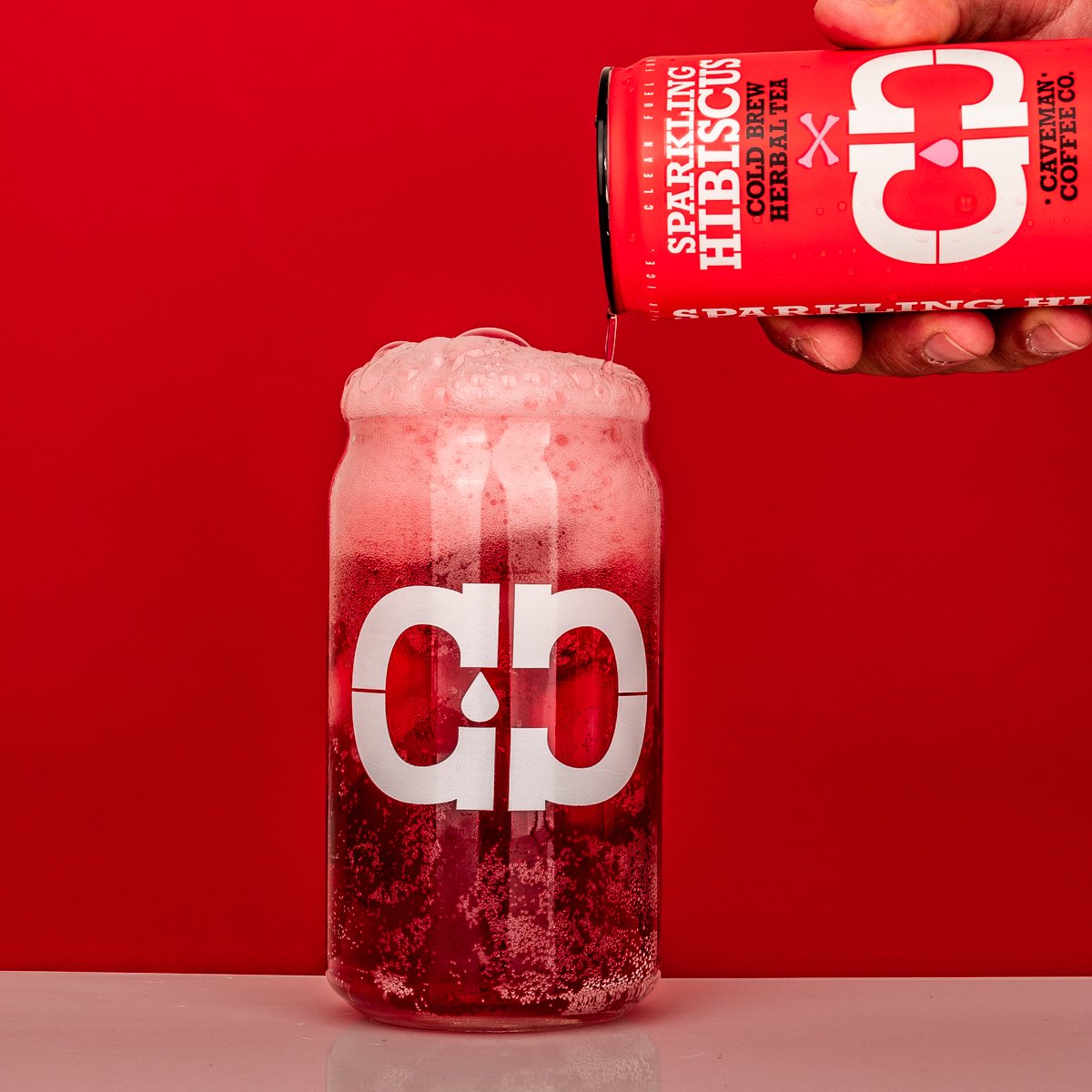 SPARKLING HIBISCUS COLD BREW HERBAL TEA - includes 12