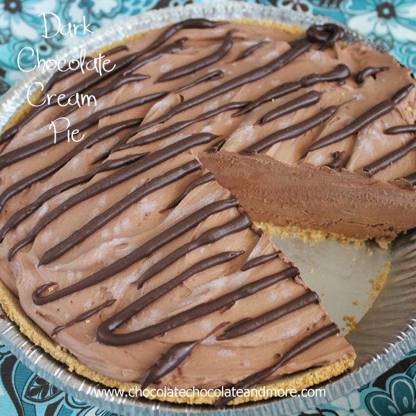 Dark Chocolate Cream Pie