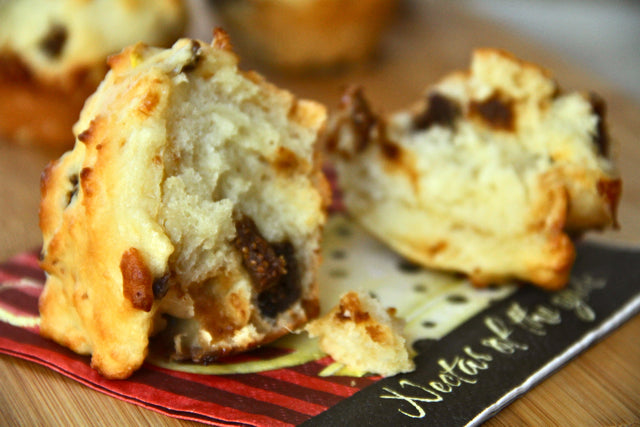Fig and Goat Cheese Honey Muffins -1 Dozen