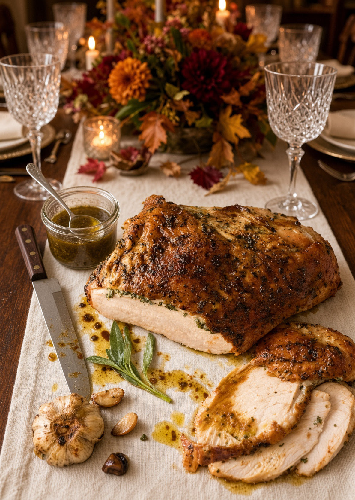 Herb Roasted Turkey — Slow-Roasted Whole, 10–12 lb