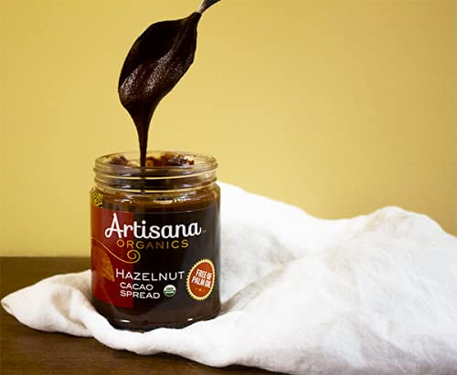 Artisana Organics Hazelnut Cacao Spread, 8 oz | No Palm Oil, Sweetened with Coconut Sugar