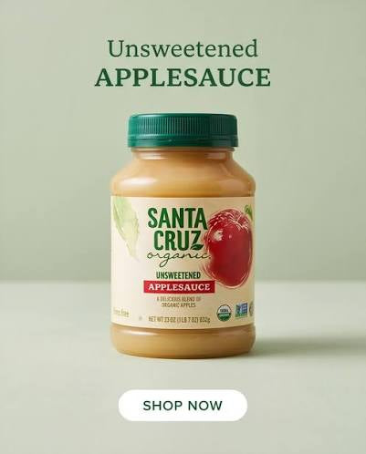 Santa Cruz Organic Unsweetened Apple Sauce, 23 oz