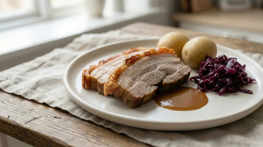 Norwegian Juleribbe / Svineribbe – Skin-On Pork Belly Ribs, Traditional Cut, 4 - 5 lb