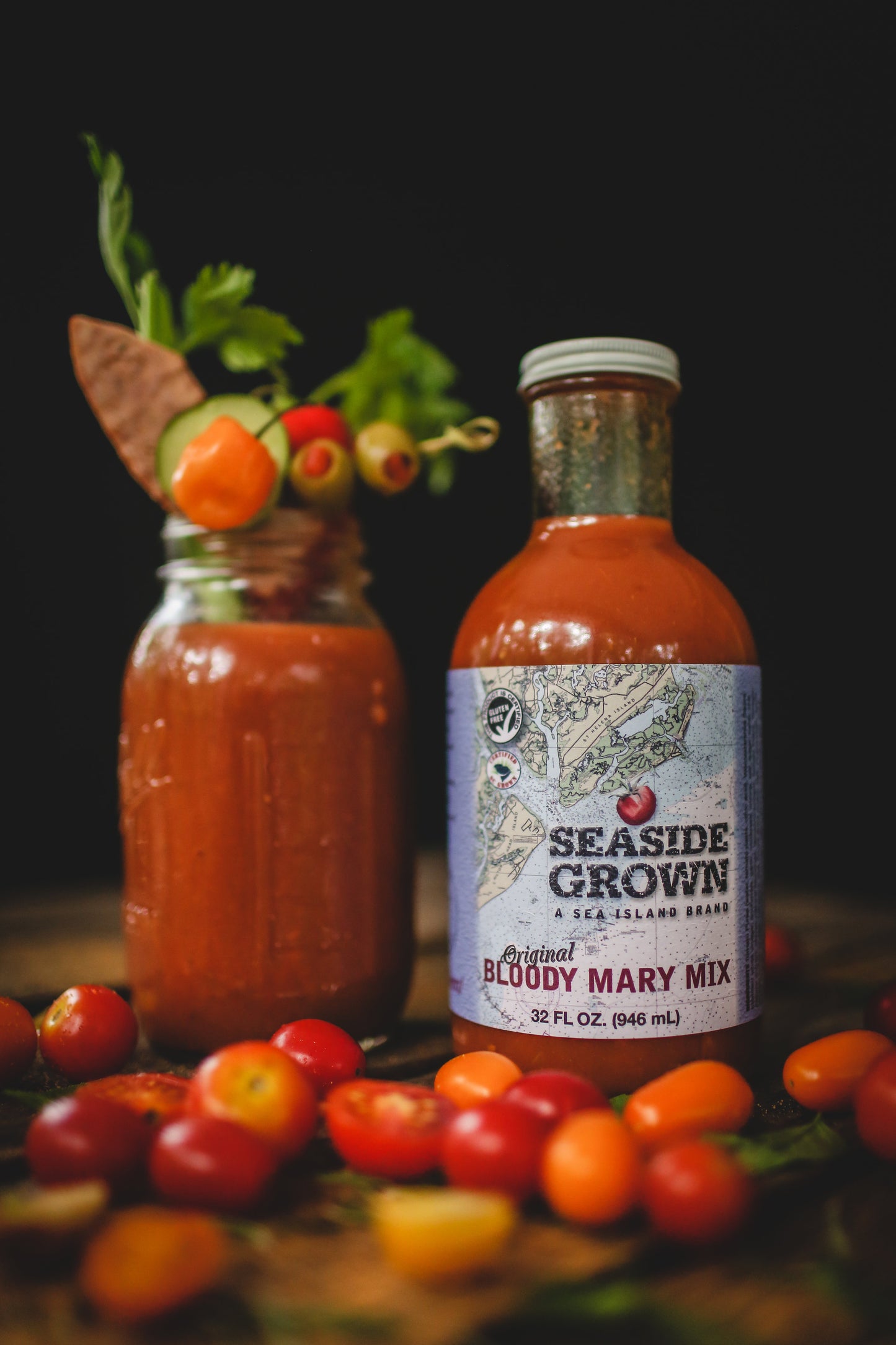Seaside Grown Spicy Blend Bloody Mary Mix – 32 fl oz