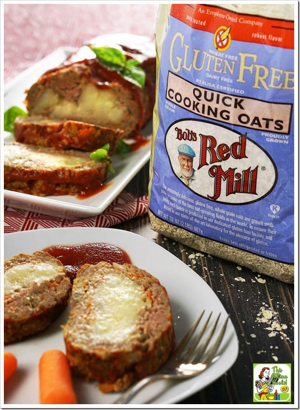 Easy Gluten Free Meatloaf Stuffed with Mashed Potatoes