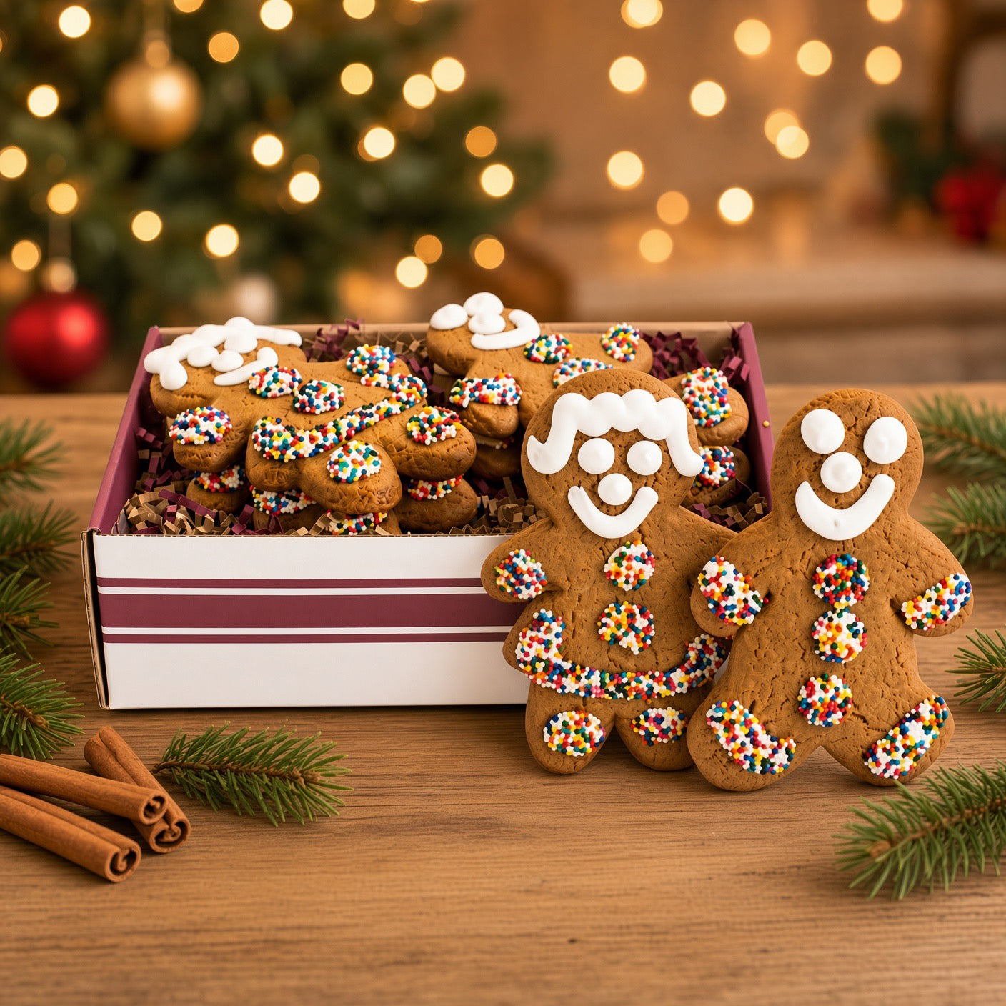 Gingerbread Boy & Girl Cookies, 5”