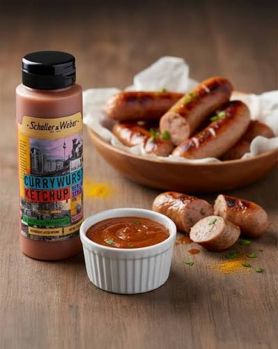 Schaller & Weber German Mustard & Currywurst Ketchup Trio, Gluten-Free