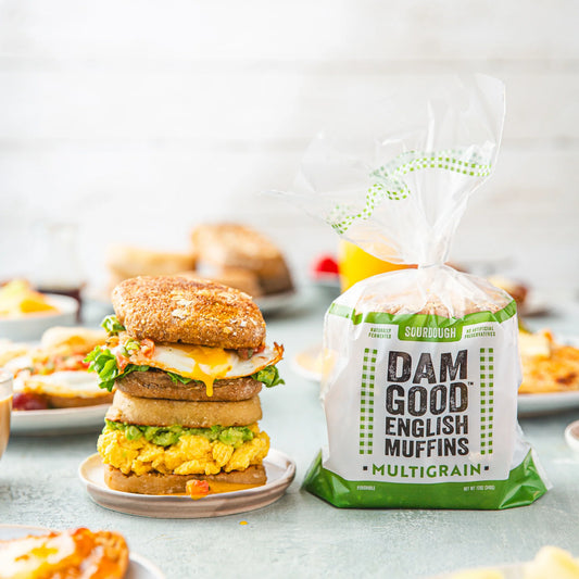 Dam Good™ Multigrain Sourdough English Muffins - Vegan • Non-GMO • Plant-Based