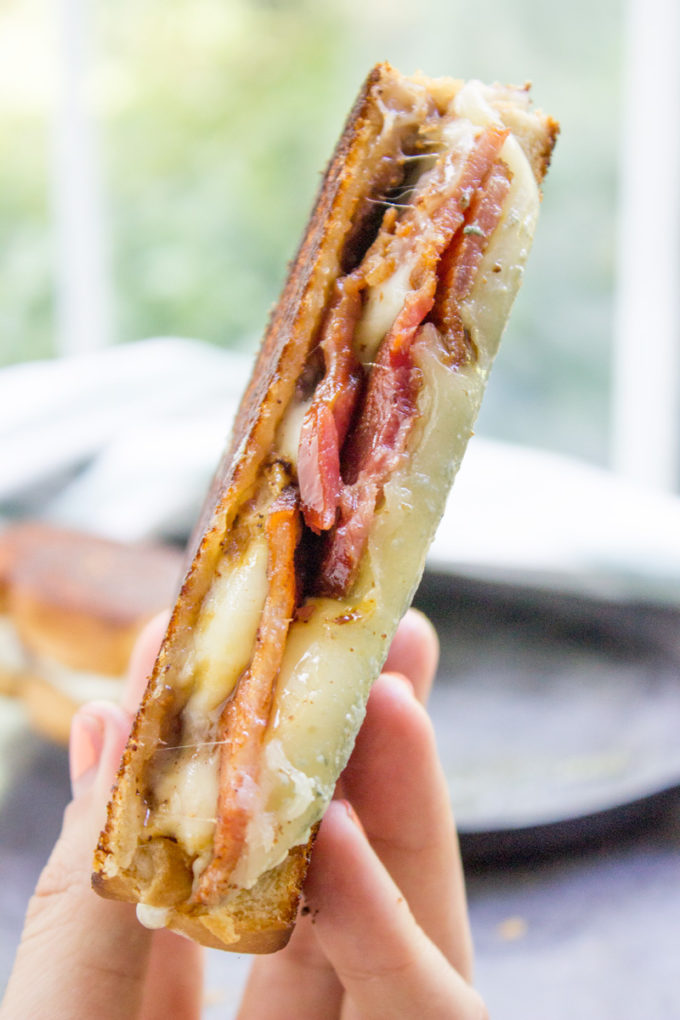 Fig and Bacon Grilled Cheese Sandwich (The Figgy Piggy)