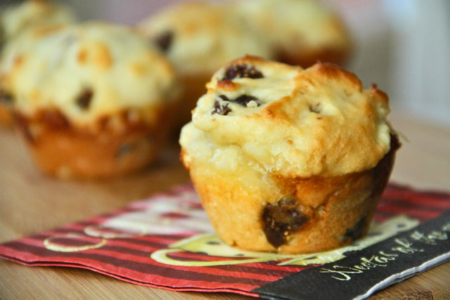 Fig and Goat Cheese Honey Muffins -1 Dozen