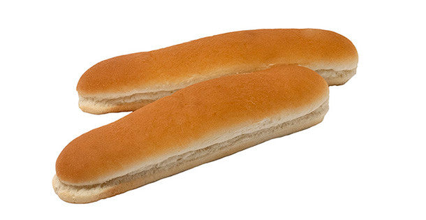 Bakery Footlong 12" Hot Dog Buns, 6 Rolls Per Pack - Pack of 2