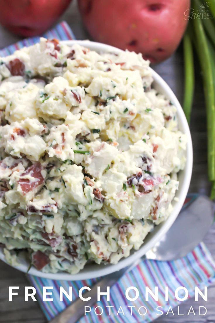 French Onion Potato Salad