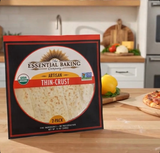 Essential Baking Co. Organic Pizza Crust – Thin, Non-GMO – 10/Case