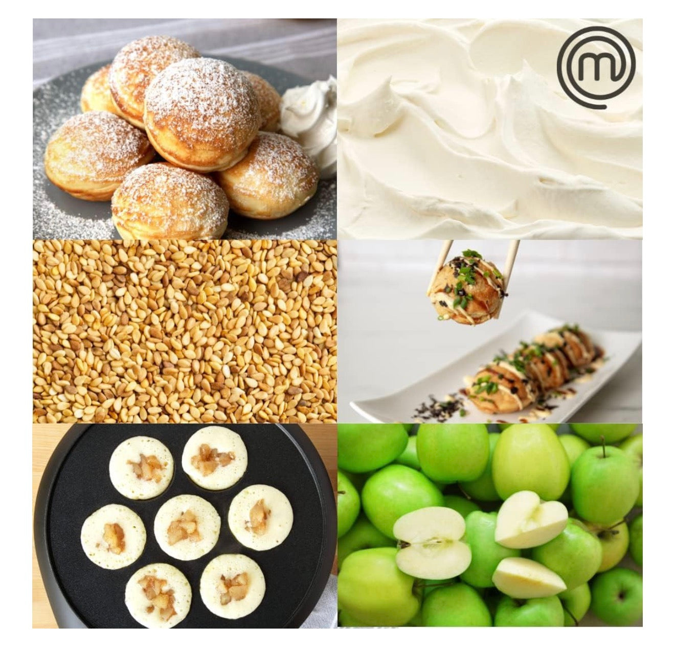 MasterChef Electric Donut Holes, Ebelskiver Maker, Cake Pops, Octopus Balls, Aebleskivers