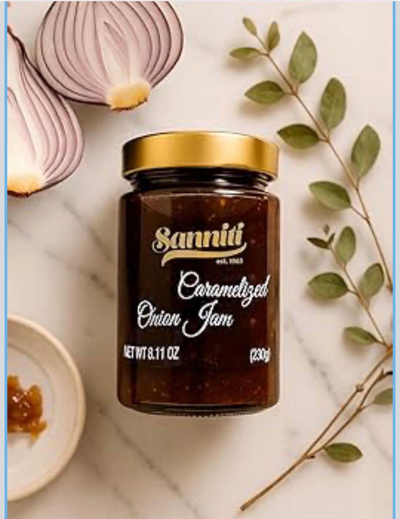 Sanniti Caramelized Onion Jam – Sweet & Savory Gourmet Spread