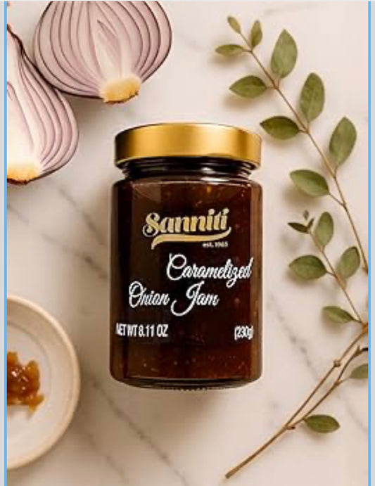 Sanniti Caramelized Onion Jam – Sweet & Savory Gourmet Spread