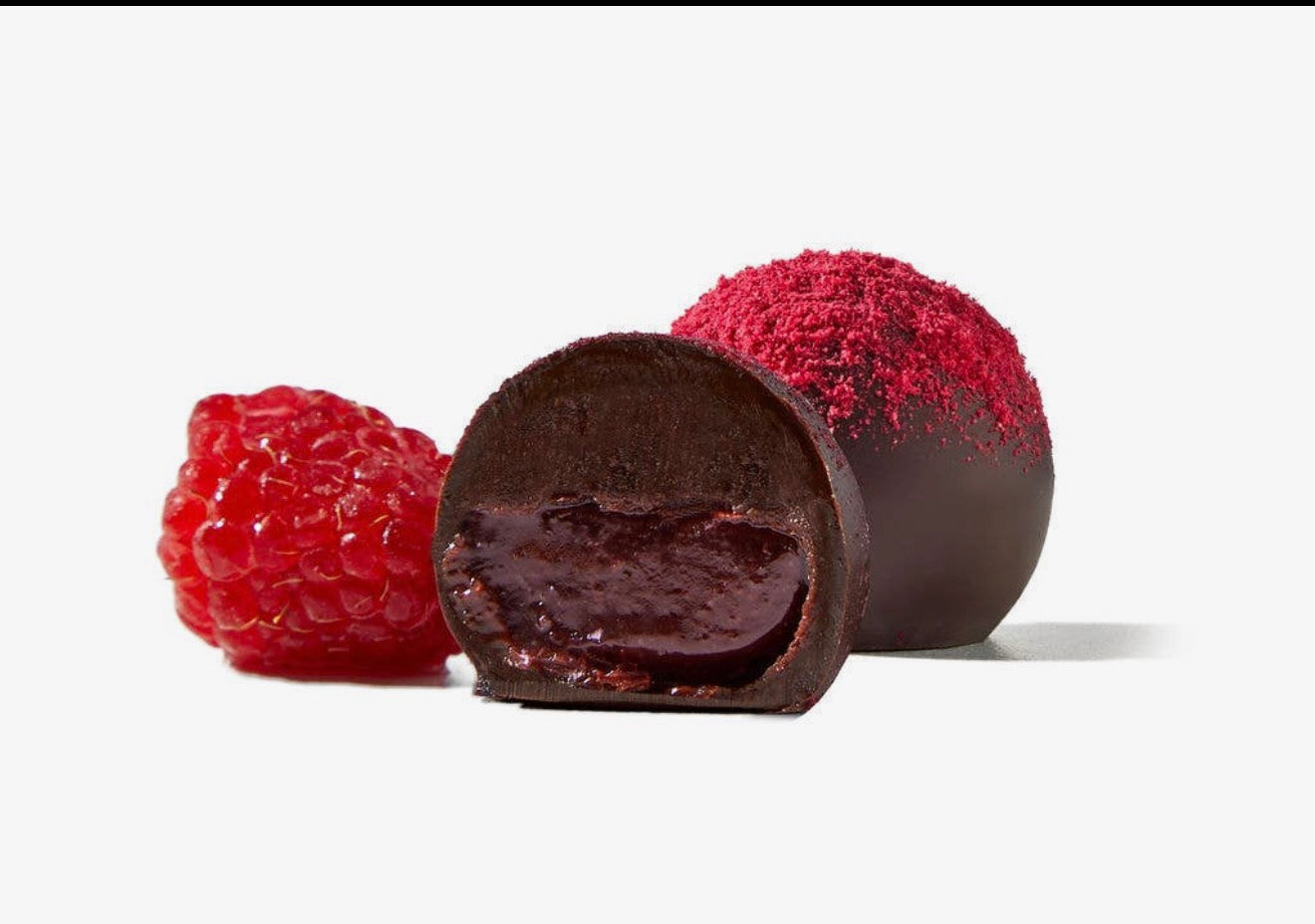 Vosges Haut-Chocolat, Dark Chocolate Red Raspberry Truffle Set, 72% Cacao – 96 Pieces