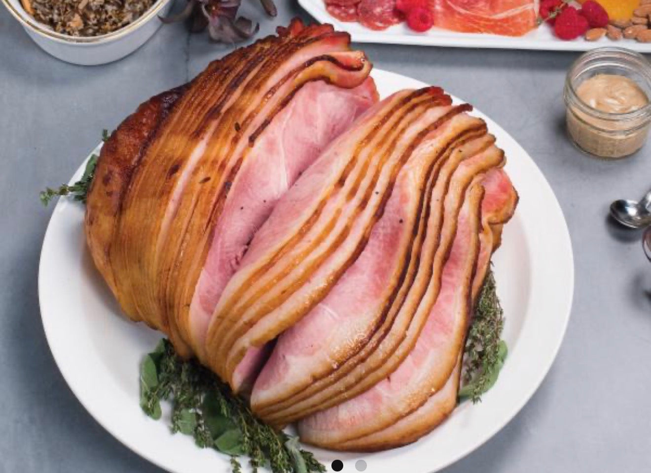 Spiral Sliced Heritage Maple Sugar Cured Bone-In Ham, Antibiotic Free, Gluten Free