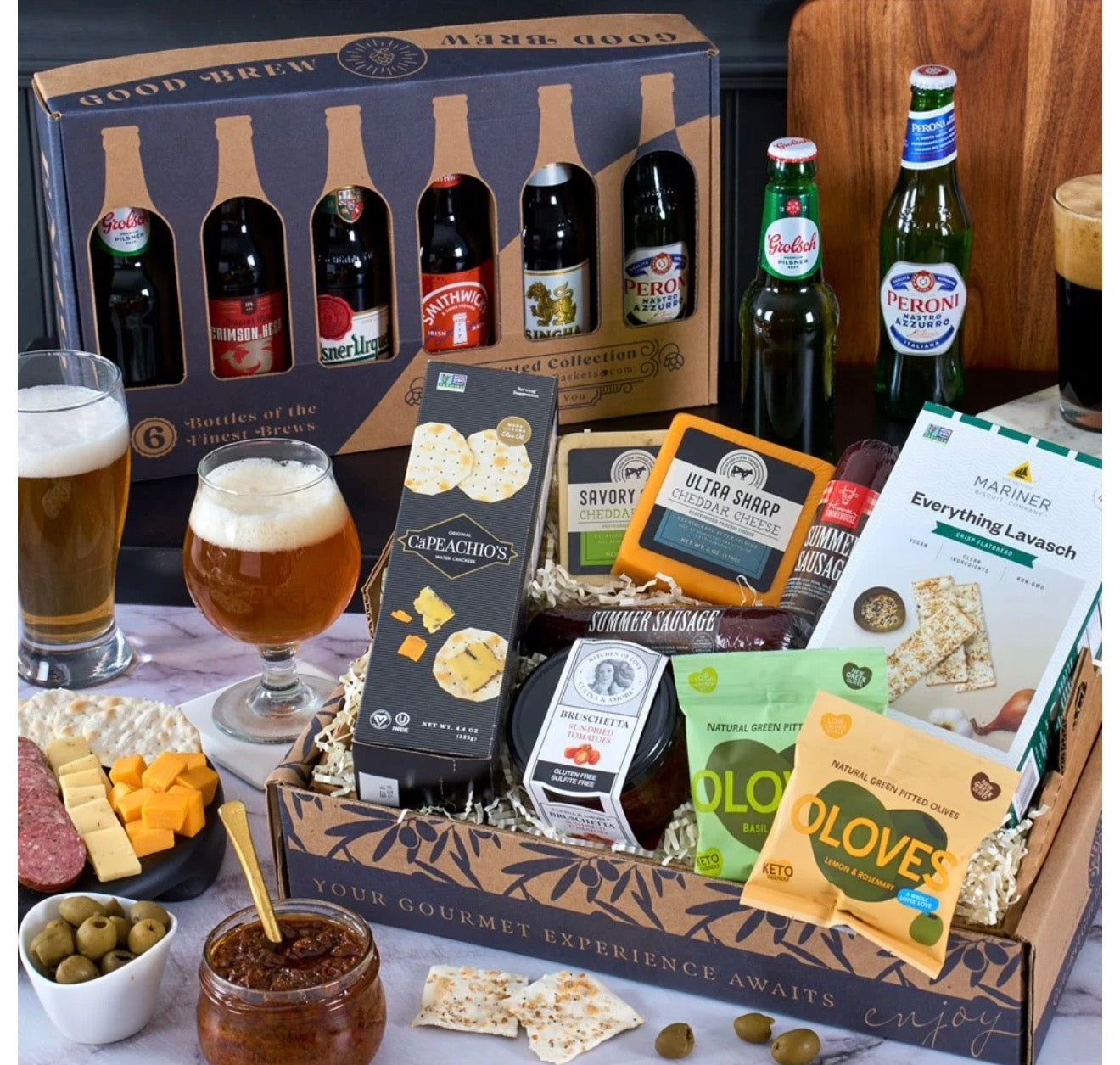 Worldly Brews & Charcuterie Gift Collection