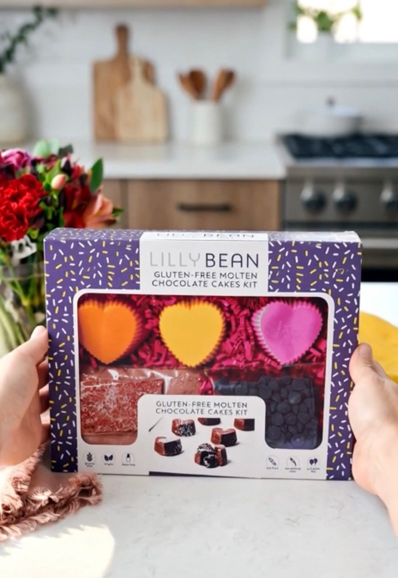 LillyBean Molten Chocolate Lava Cake Baking Kit – Gluten-Free & Vegan