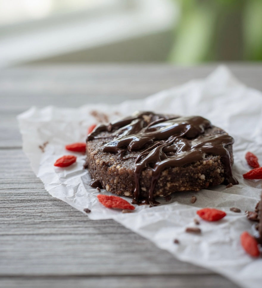 Goji Berry Brownie, Gluten-Free & Vegan