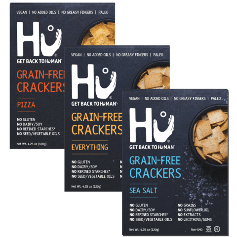 Hu Paleo Vegan Crackers - Variety 3 Pack