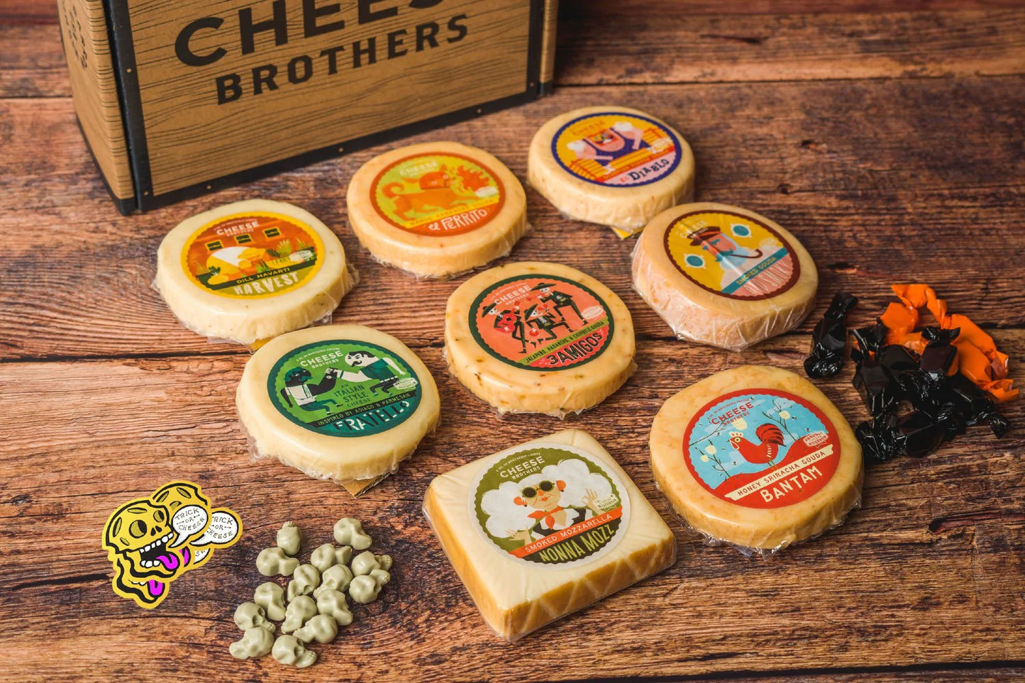 "TRICK OR CHEESE" HALLOWEEN GIFT BASKET