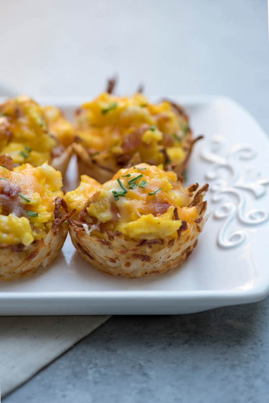 Muffin Tin Hash Brown and Scrambled Egg Cups