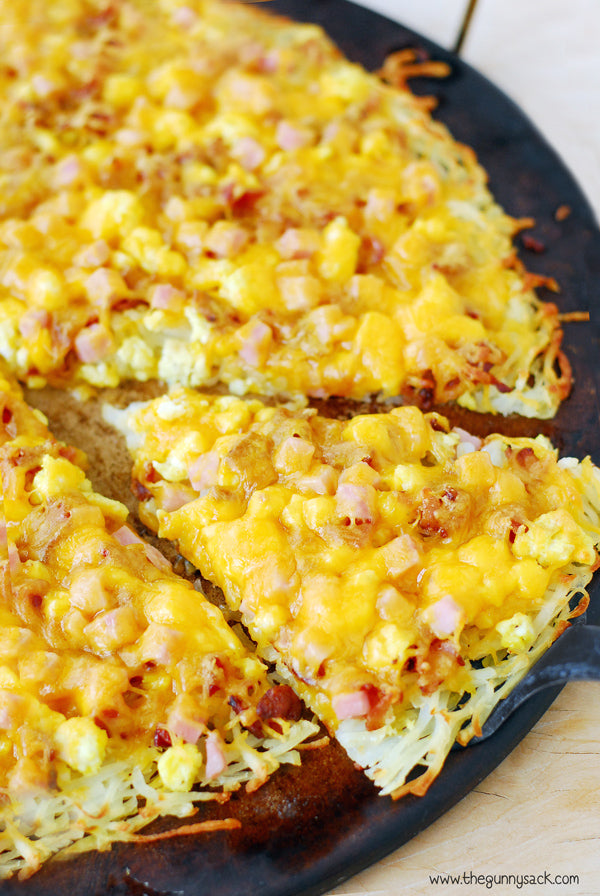 Breakfast Pizza with Hash Brown Crust