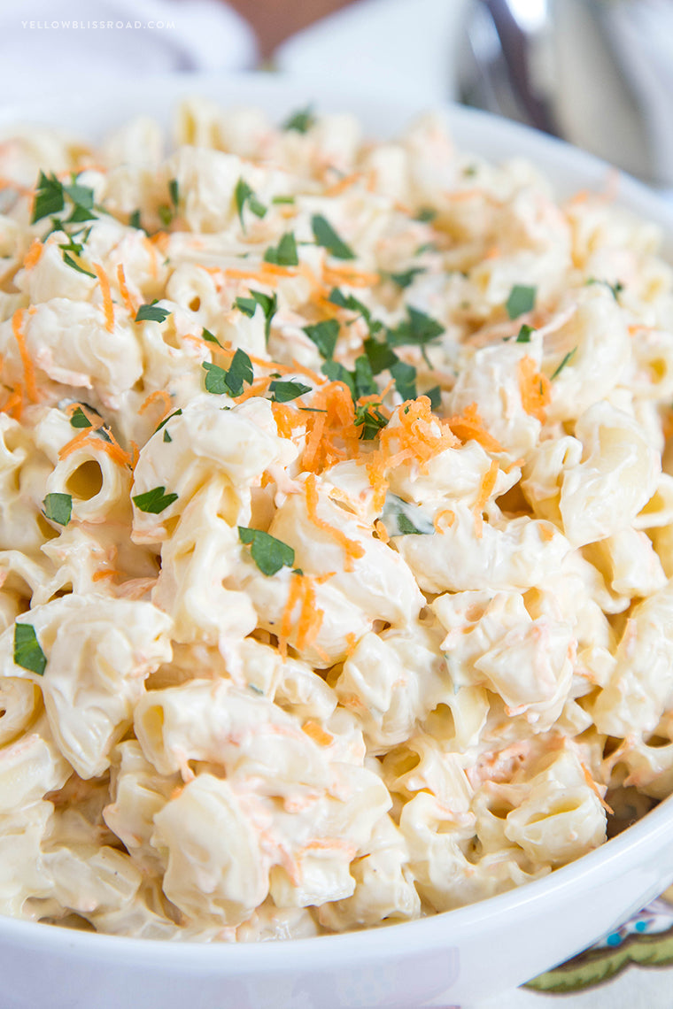 Lighter Hawaiian Macaroni Salad