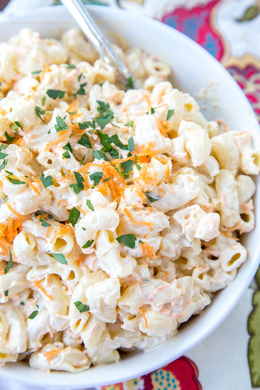 Lighter Hawaiian Macaroni Salad