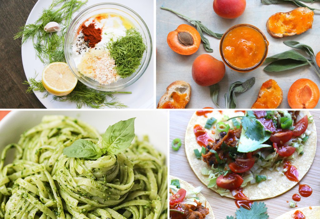 Garden in a Can Set (4-pack) - Basil, Cilantro, Sage & Dill