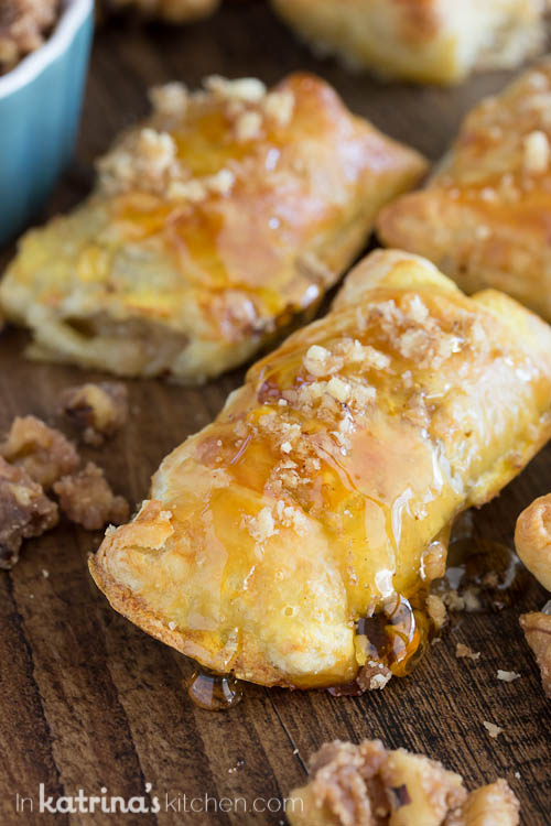 Honey Brie Bites with Candied Walnuts