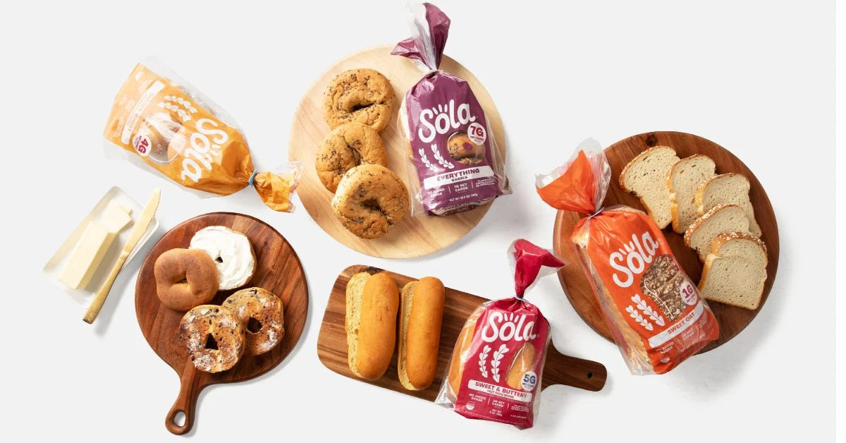 SOLA Low Carb Bagels – Everything