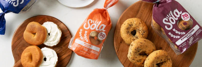 SOLA Low Carb Bagels - Plain