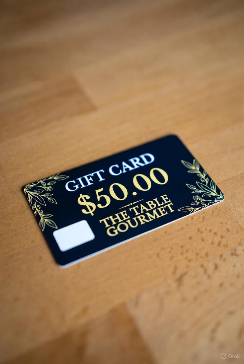 The Table Gourmet $50 Gift Card