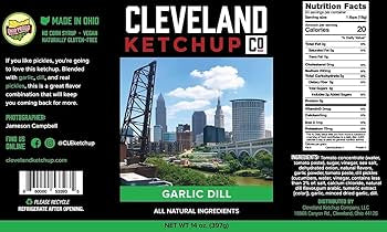 Cleveland Ketchup Varieties – Classic, Bacon & Bourbon, Garlic Dill, Ghost Pepper – Pack of 4