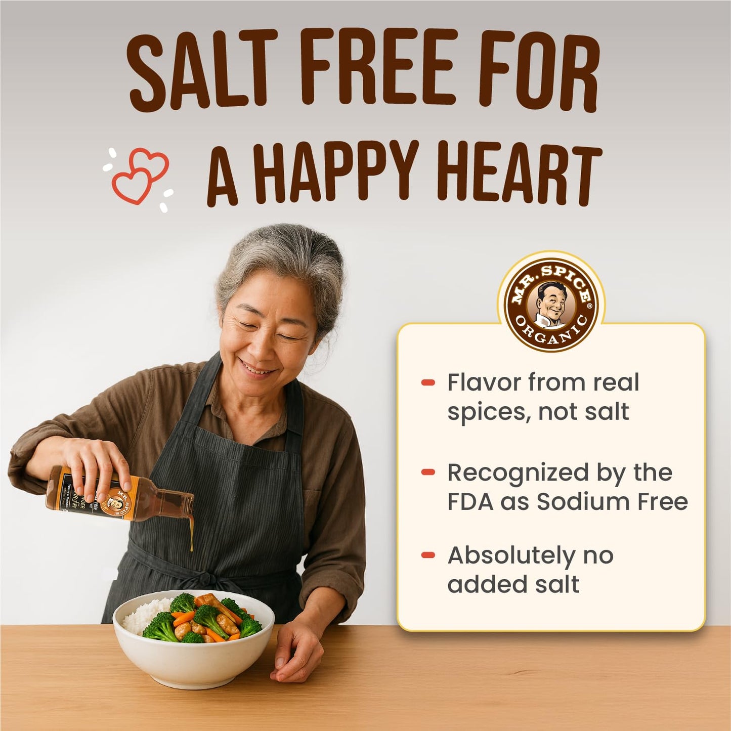 Mr. Spice Organic Ginger Stir-Fry Sauce & Marinade – Salt-Free, Gluten-Free – 6-Pack (13.5 oz each)