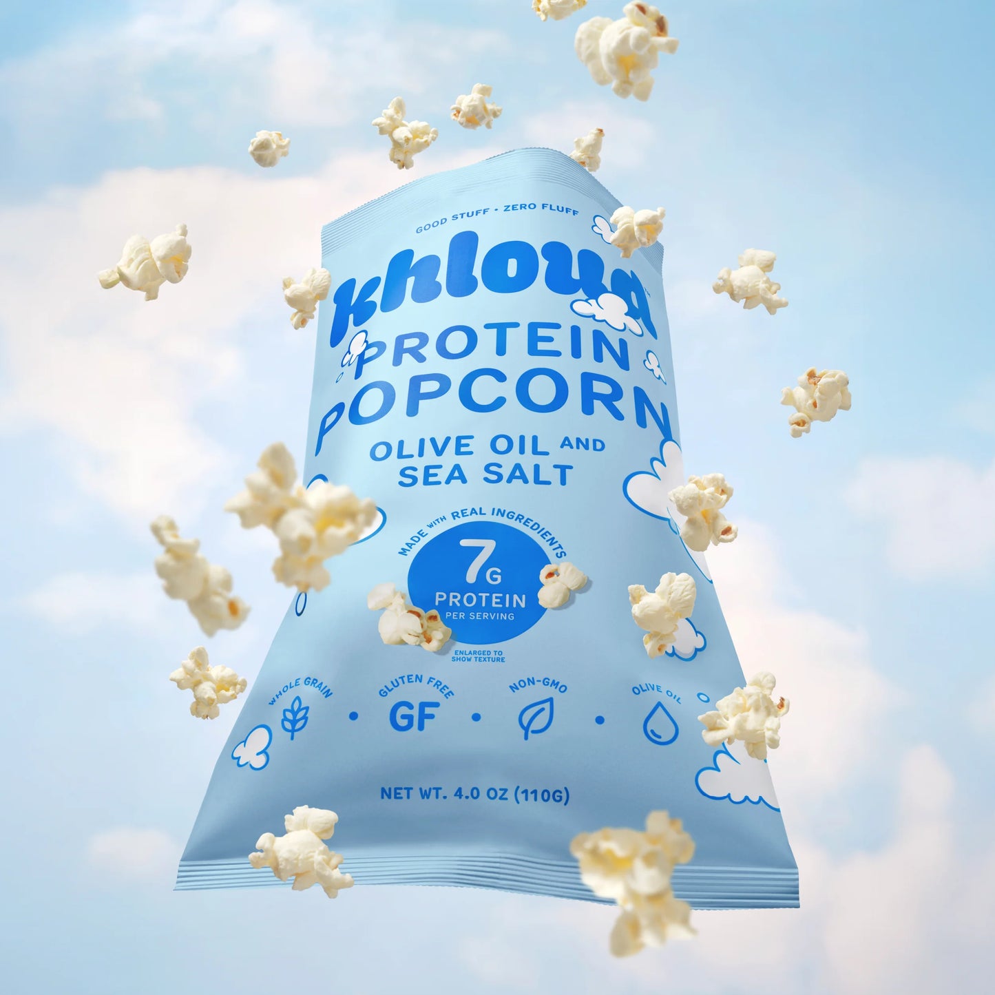 Khloud Protein Popcorn Variety Pack - 7g Protein Snacks | 1 oz | 18 pk