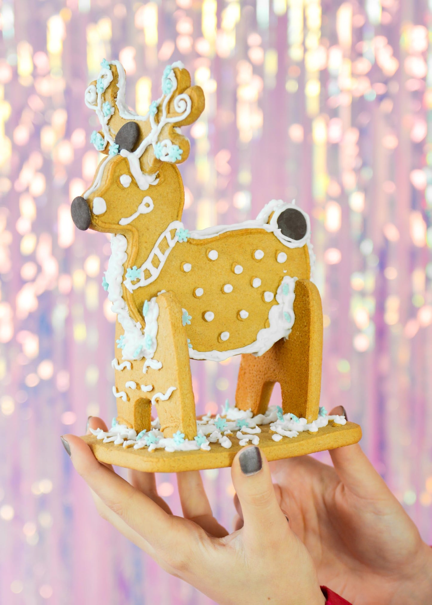 Enchanted Gingerbread Reindeer Decorating Kit