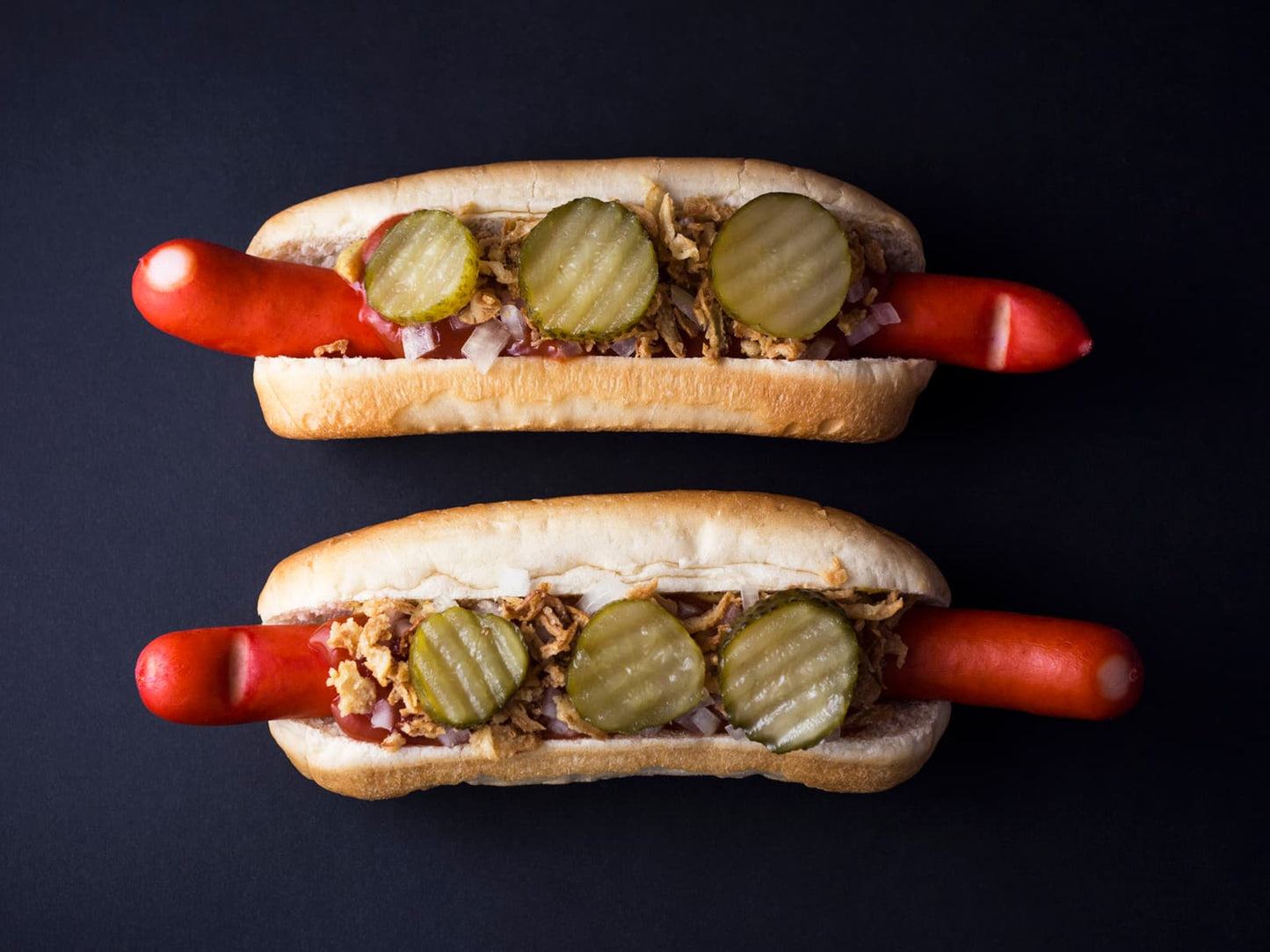 Scandinavian Style Red Hot Dogs - Røde Hotdog Pølser - includes 18