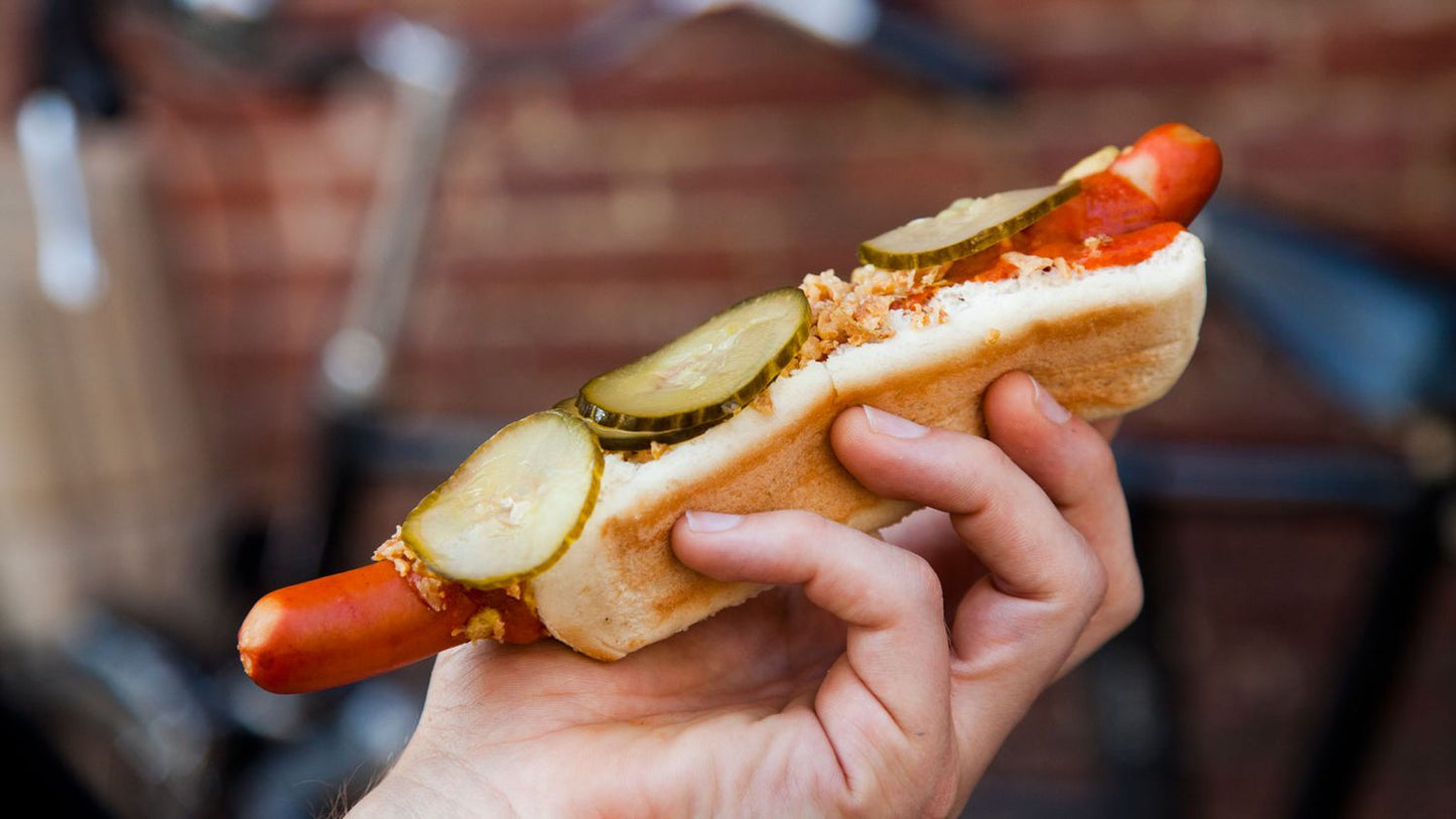 Scandinavian Style Red Hot Dogs - Røde Hotdog Pølser - includes 18