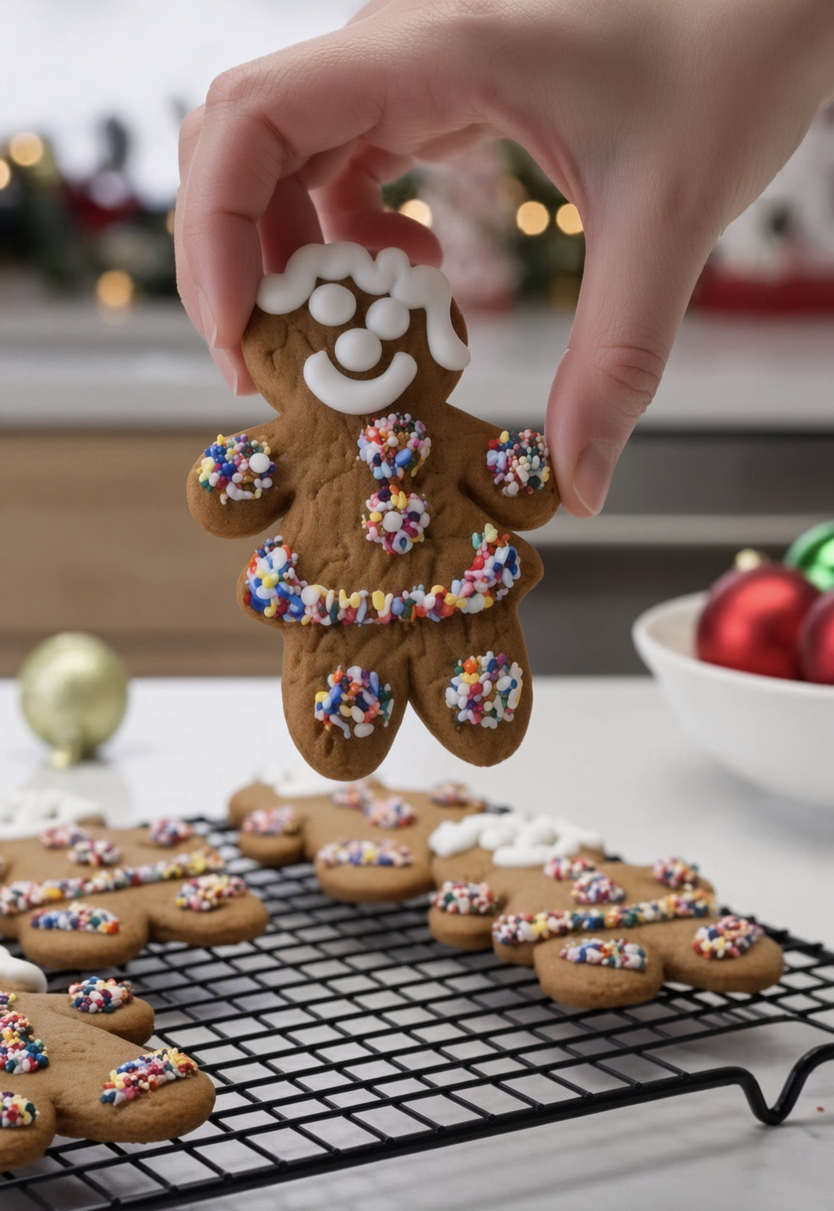 Gingerbread Boy & Girl Cookies, 5”