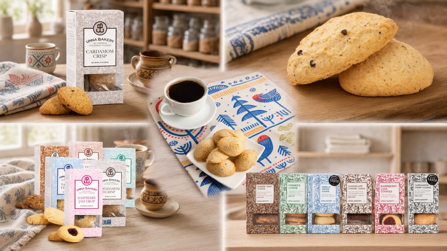 Unna Bakery Swedish Cardamom Crisp Cookies