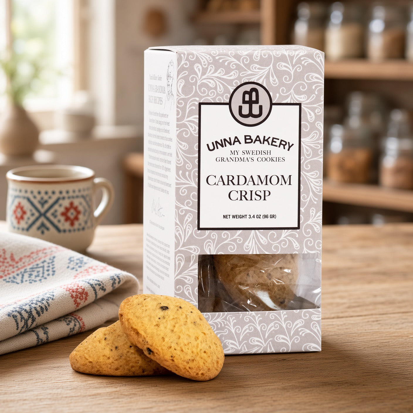 Unna Bakery Swedish Cardamom Crisp Cookies